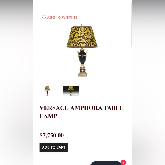 Versace Tronco Di piramide table Lamp - Picture 8 of 9